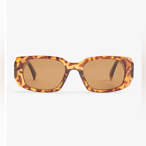 Express rectangular frame sunglasses